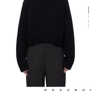 Loulou Studio Bruzzi Sweater | Black | Size S